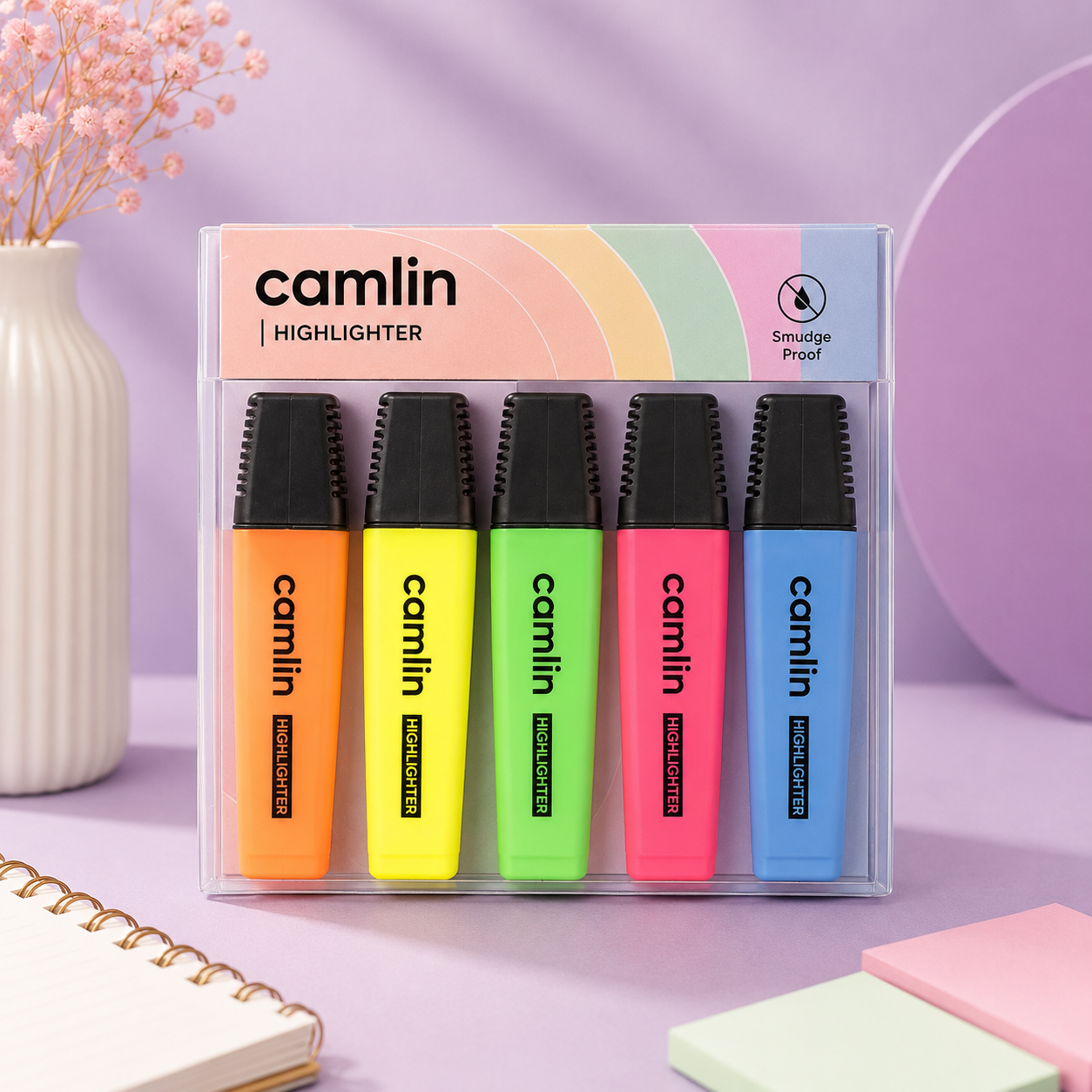 Camlin Highlighters | 5 Shades