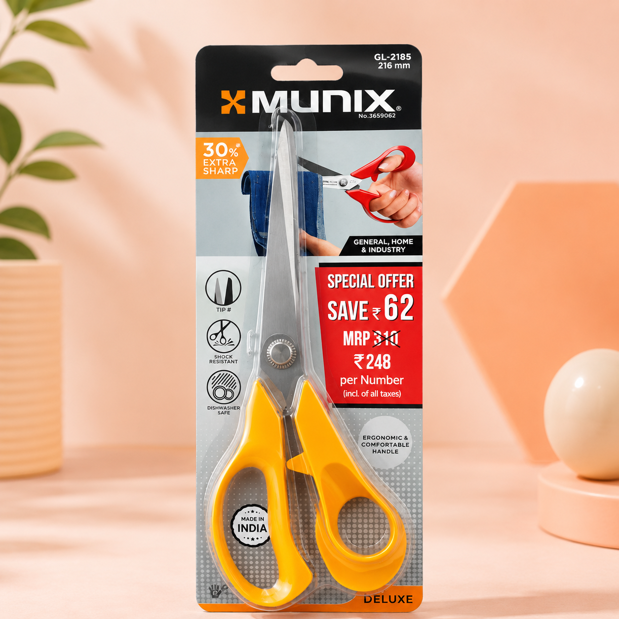 Munix GL-2185 Scissors – 216 mm (8.5")