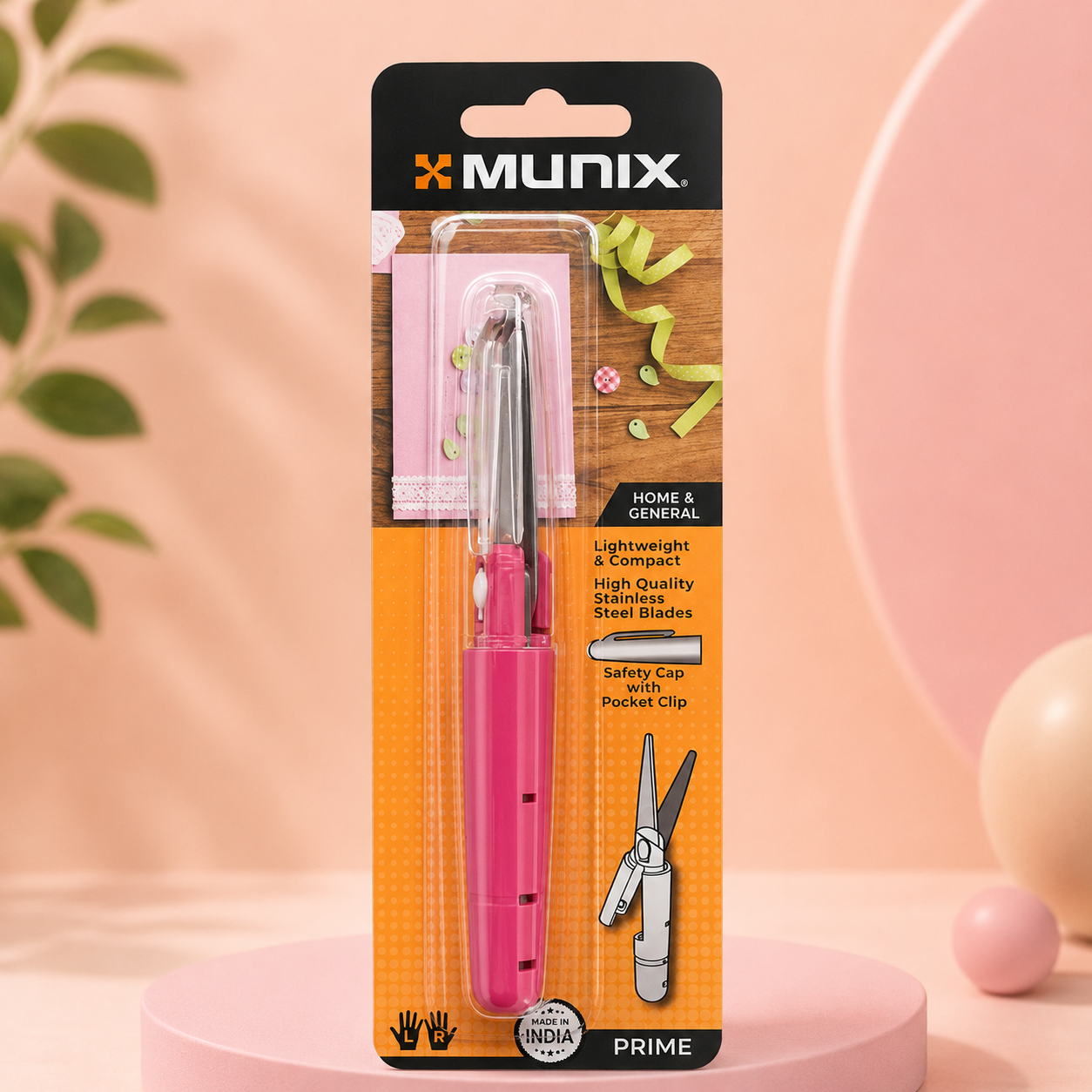 Munix PS-1147 Pocket Scissors – 117 mm