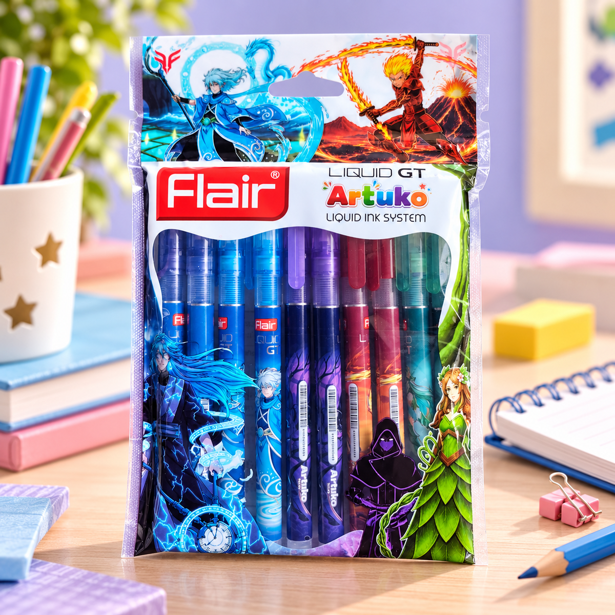 Flair Liquid GT Artuko Series Pen – Pack of 10