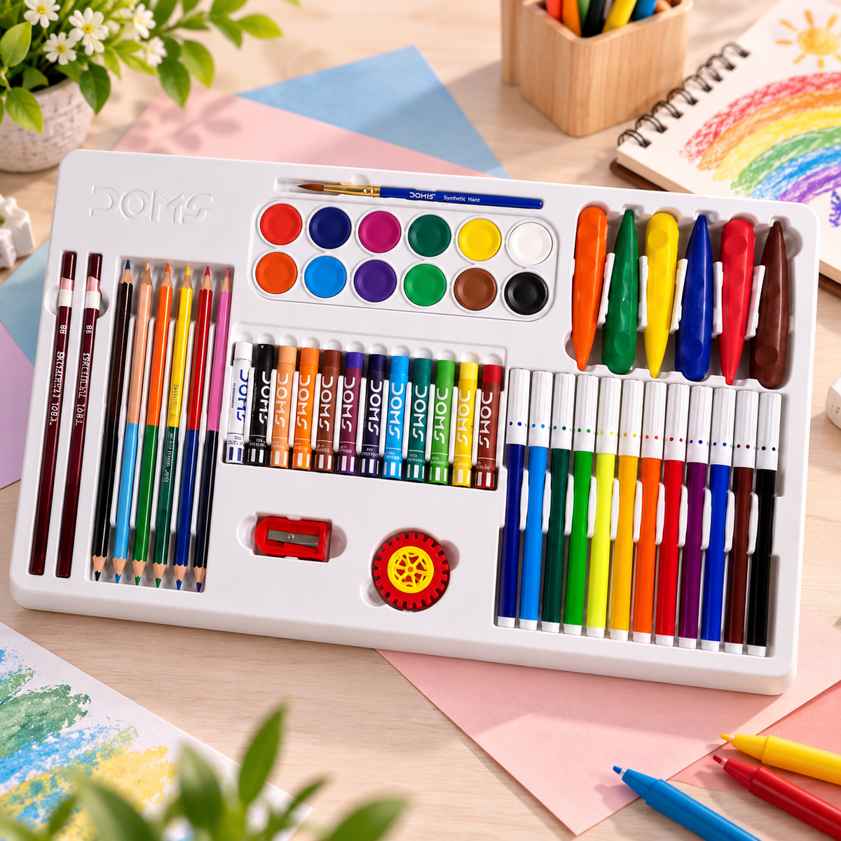 DOMS Art Fusion Kit – Combination of 9 Art Supplies