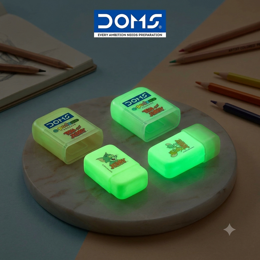 DOMS E-Pods Glow in the Dark Erasers – Tom &Jerry | Set of 5
