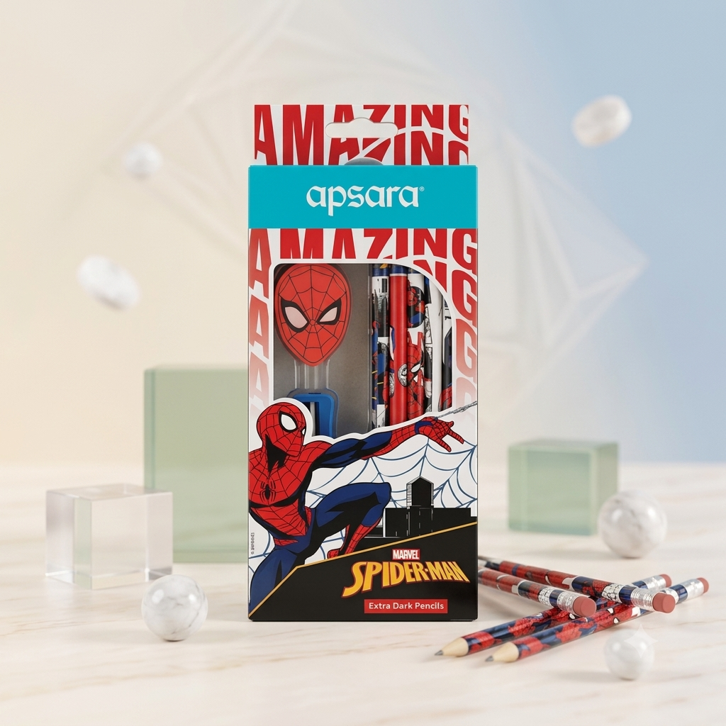 Apsara Marvel Spider-Man Extra Dark Pencils – Pack of 10
