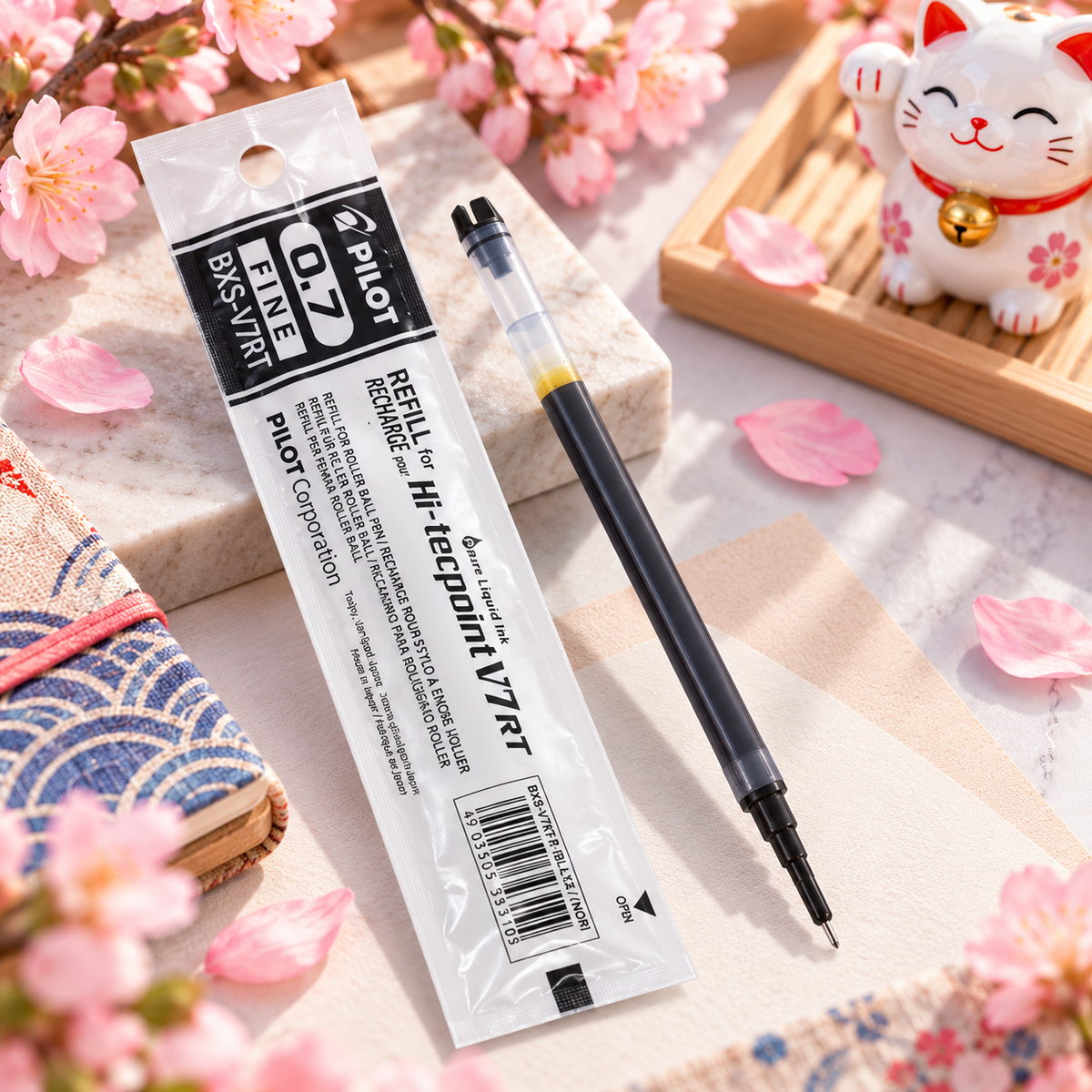 Pilot Hi-Tecpoint V7 RT Liquid Ink Pen Refill – BXS-V7RT, 0.7 mm