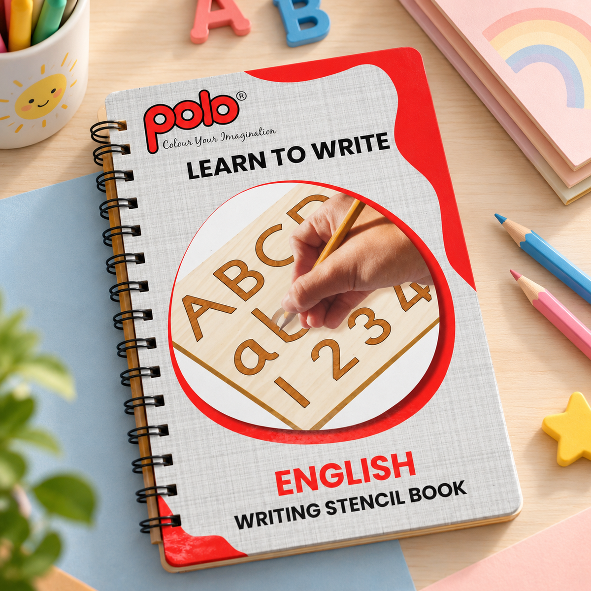 Polo Writing Stencil – English, Tamil & Hindi