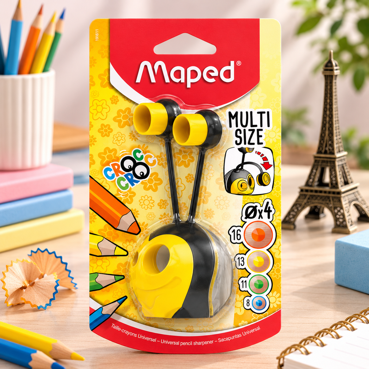 Maped Honey Bee Shaped Multi-Size Sharpener
