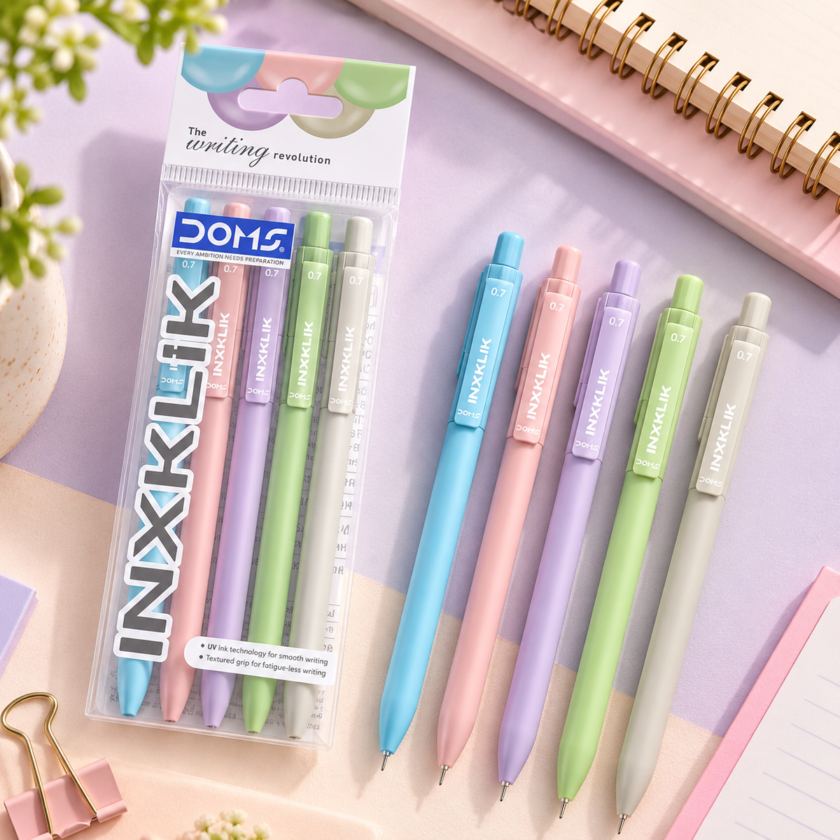 DOMS Inxklik Ball Pen – Set of 20 Pens