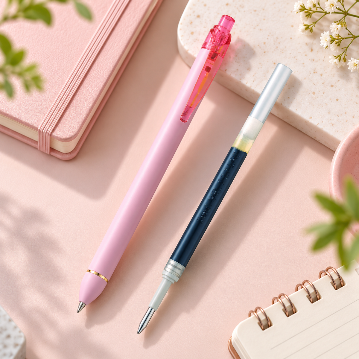 Pentel EnerGel Click Pastel Colours – 0.7 mm Gel Pen