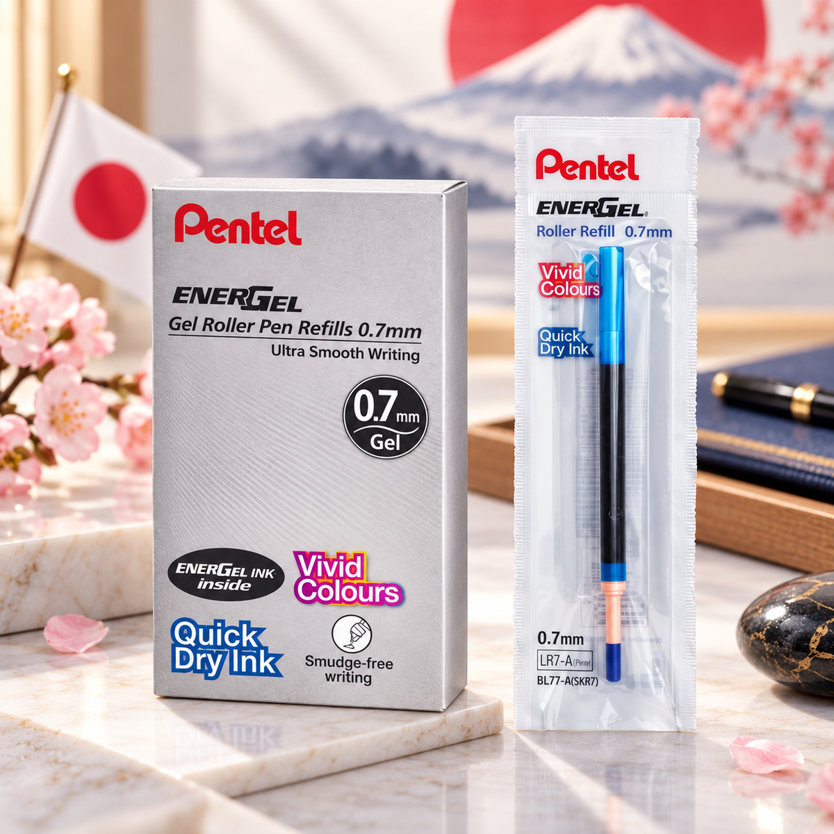Pentel EnerGel Gel Pen Refill – Smooth, Quick-Drying Ink