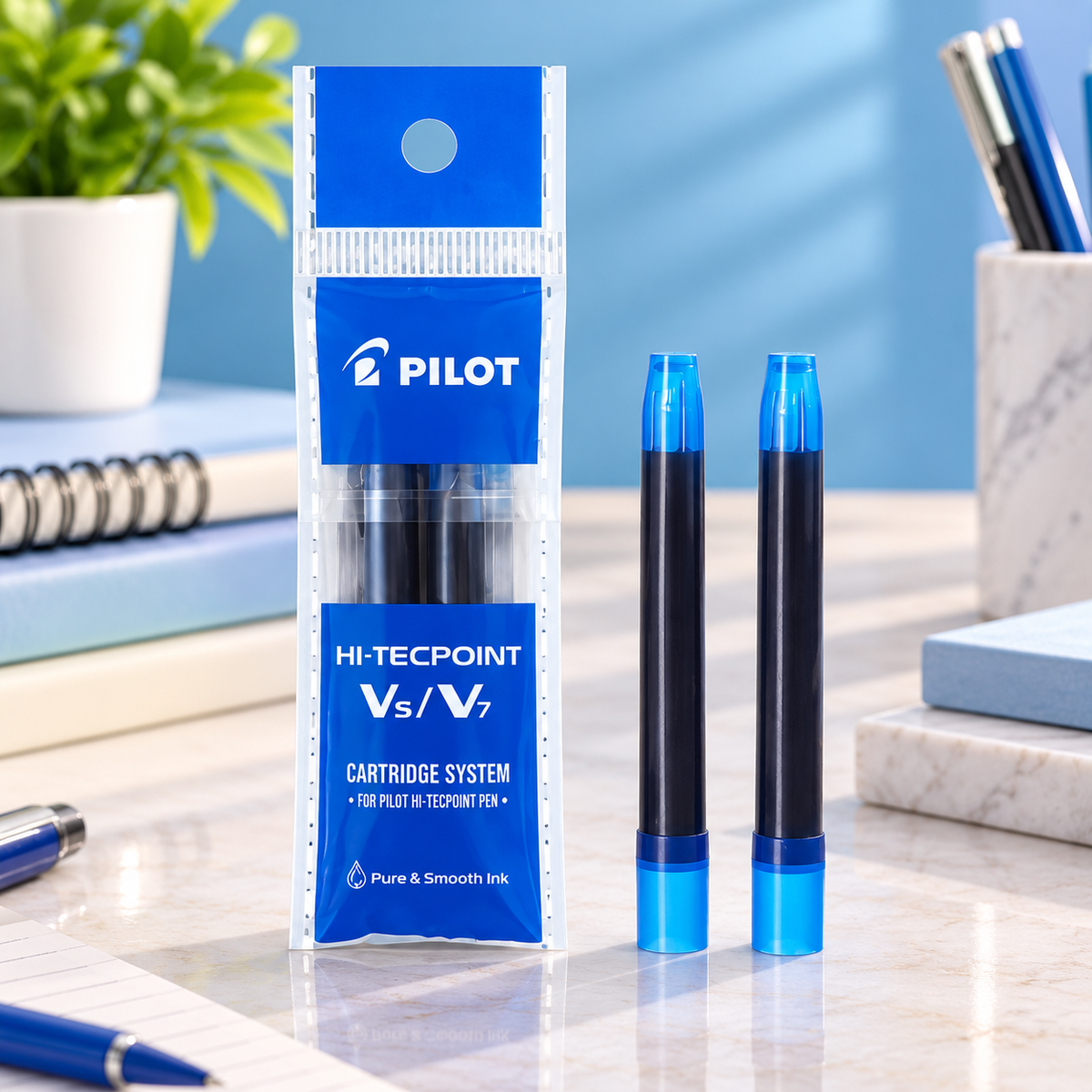 Pilot V5/V7 Hi-Tecpoint Ink Cartridge – Pack of 2