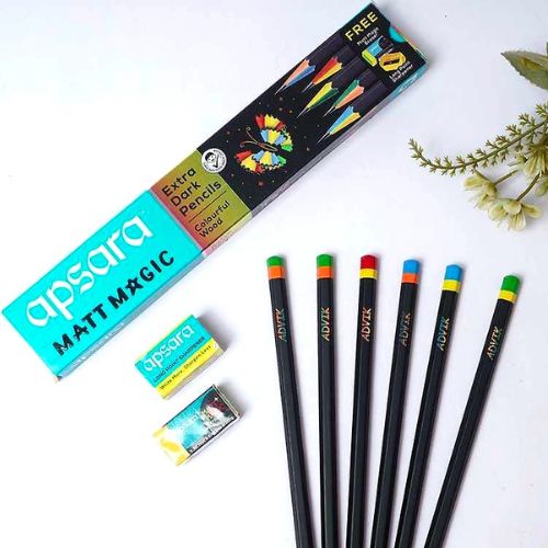 Apsara Matte Magic | Extra Dark Pencils | Colourful Wood