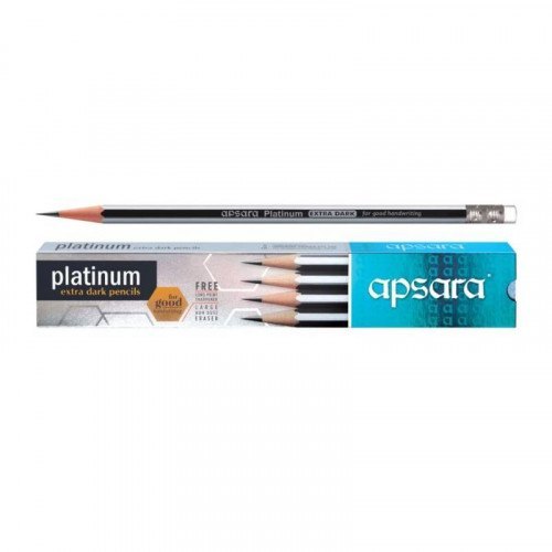 Apsara Platinum RT | Eraser Tip | Extra Dark